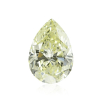 0.91 Carat Fancy Light Yellow Pear Diamond VVS2 GIA