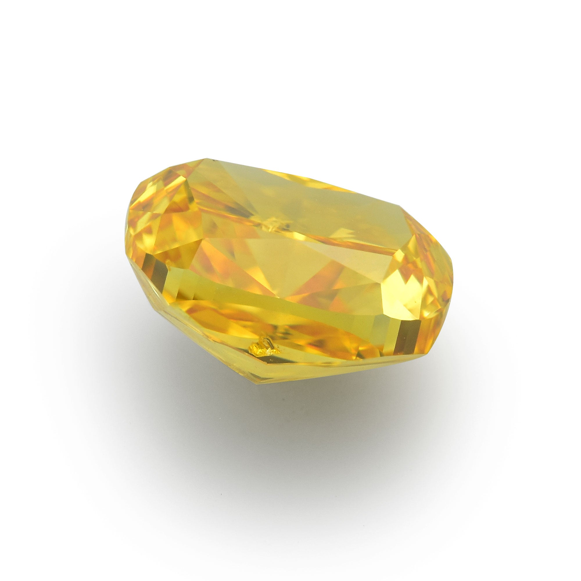 0.70 Carat Fancy Vivid Orange Yellow Oval Diamond SI1 GIA