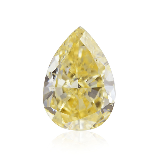 2.15 Carat Fancy Orange Yellow Pear Diamond SI1 GIA