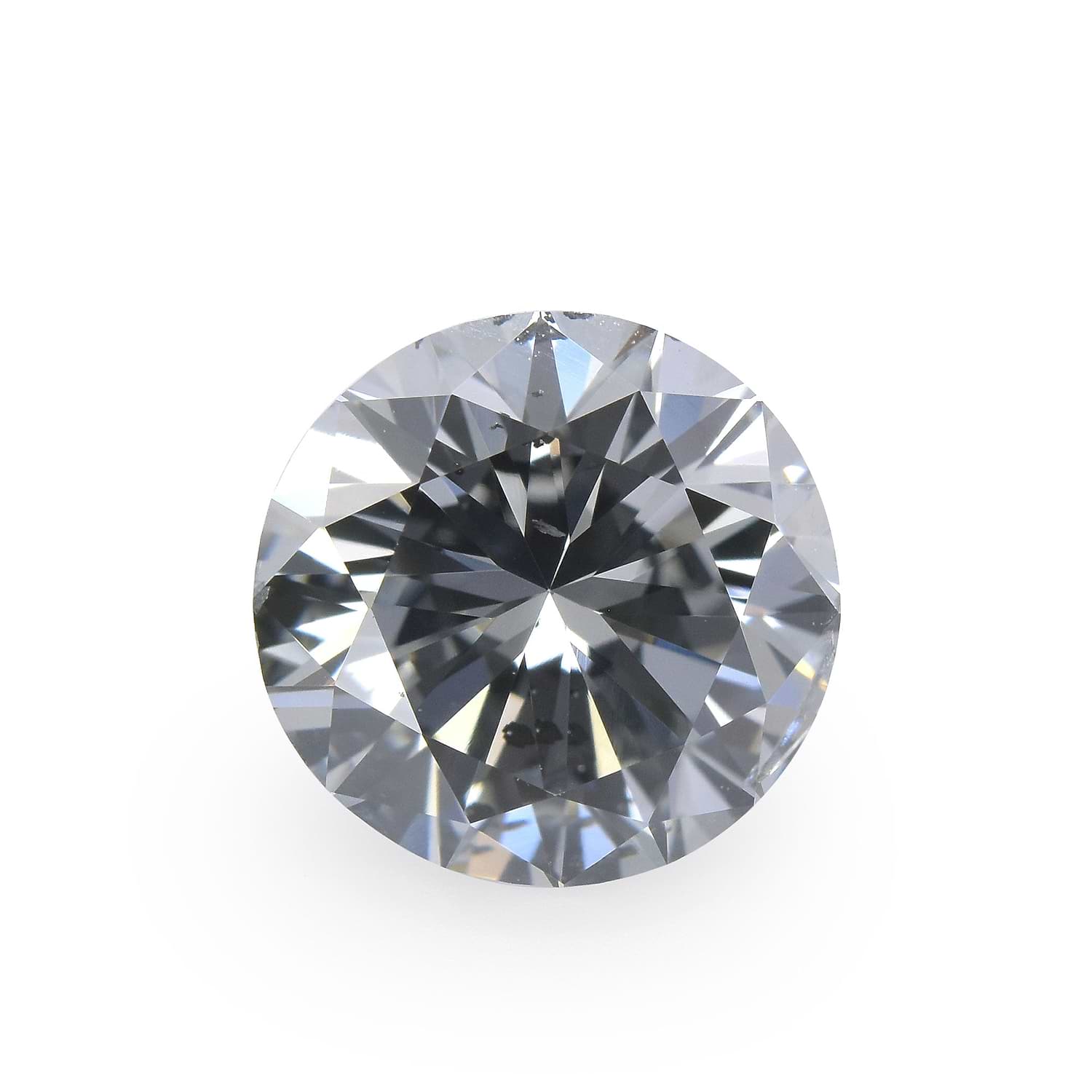 1.70 Carat Fancy Blue Gray Round Brillant Diamond I1 GIA
