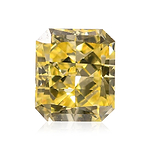 0.37 Carat Fancy Intense Yellow Radiant Diamond (VS2)