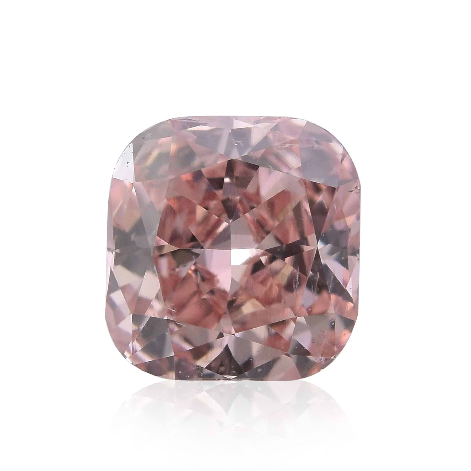 0.35 Carat Fancy Intense Pink Cushion Argyle Diamond SI2 GIA