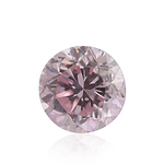 0.26 Carat Fancy Purplish Pink Round Brillant Diamond SI1 GIA
