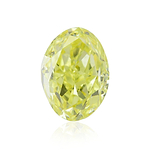 0.54 Carat Fancy Yellow Oval Diamond VS1 GIA