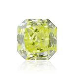 0.52 Carat Fancy Yellow Radiant Diamond VVS2 GIA