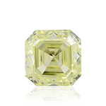 0.53 Carat Fancy Yellow Asscher Diamond (VS1)