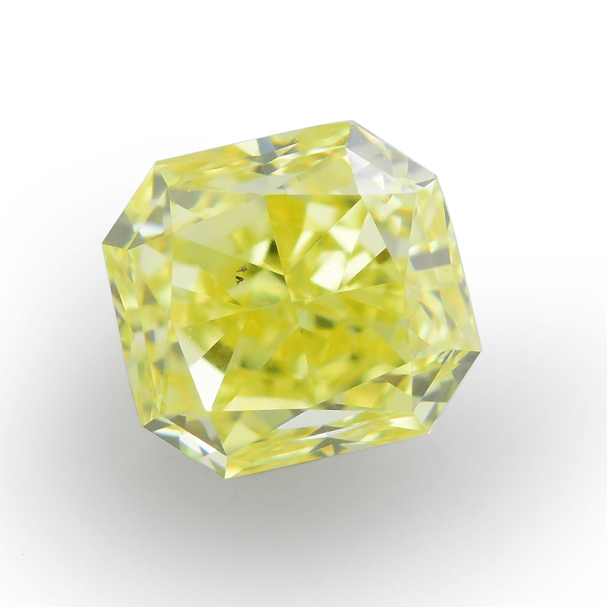 1.24 carat, Fancy Vivid Yellow Diamonds, Cushion Shape, VVS1