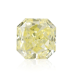 0.52 Carat Fancy Light Yellow Radiant Diamond (SI1)