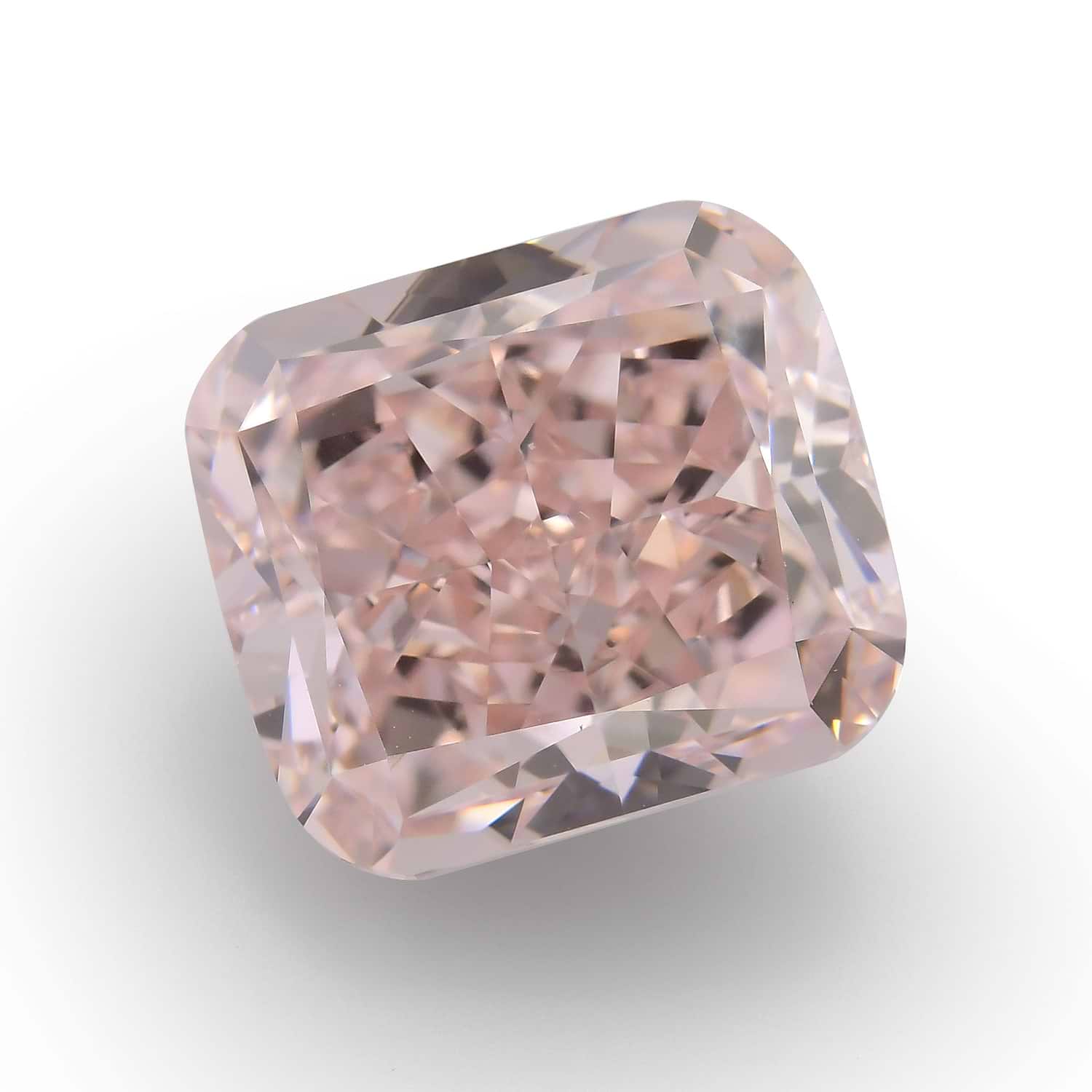 5.01 Carat Fancy Orangy Pink Cushion Diamond VVS1 GIA