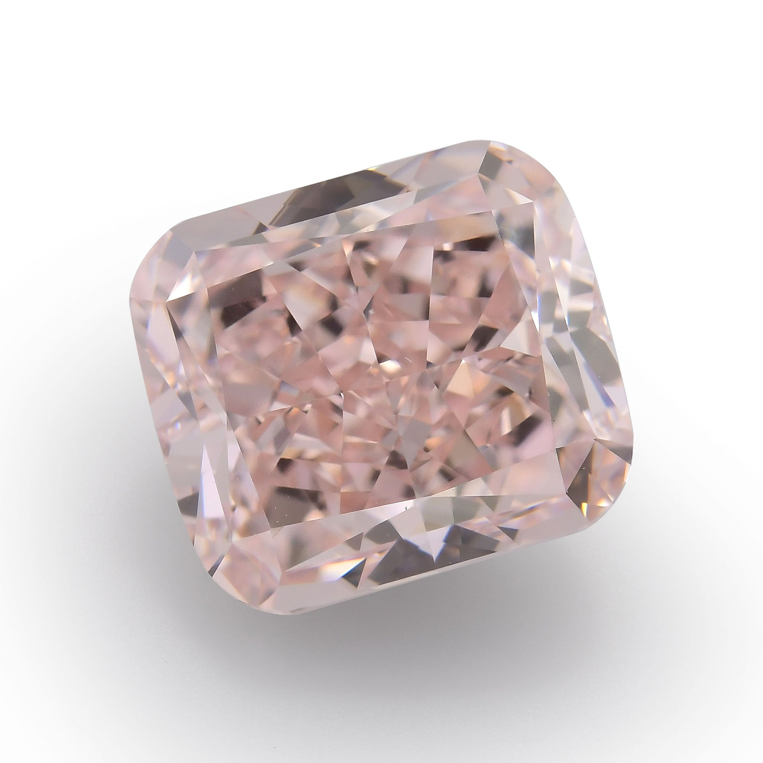 5.01 Carat Fancy Orangy Pink Cushion Diamond VVS1 GIA
