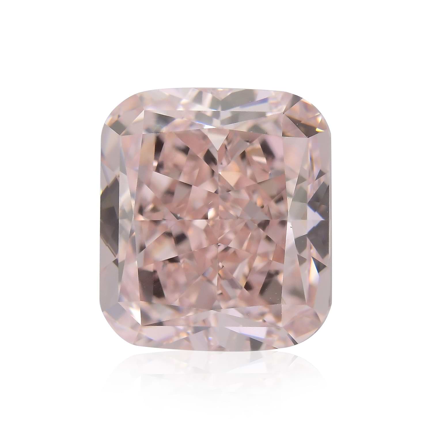 5.01 Carat Fancy Orangy Pink Cushion Diamond VVS1 GIA
