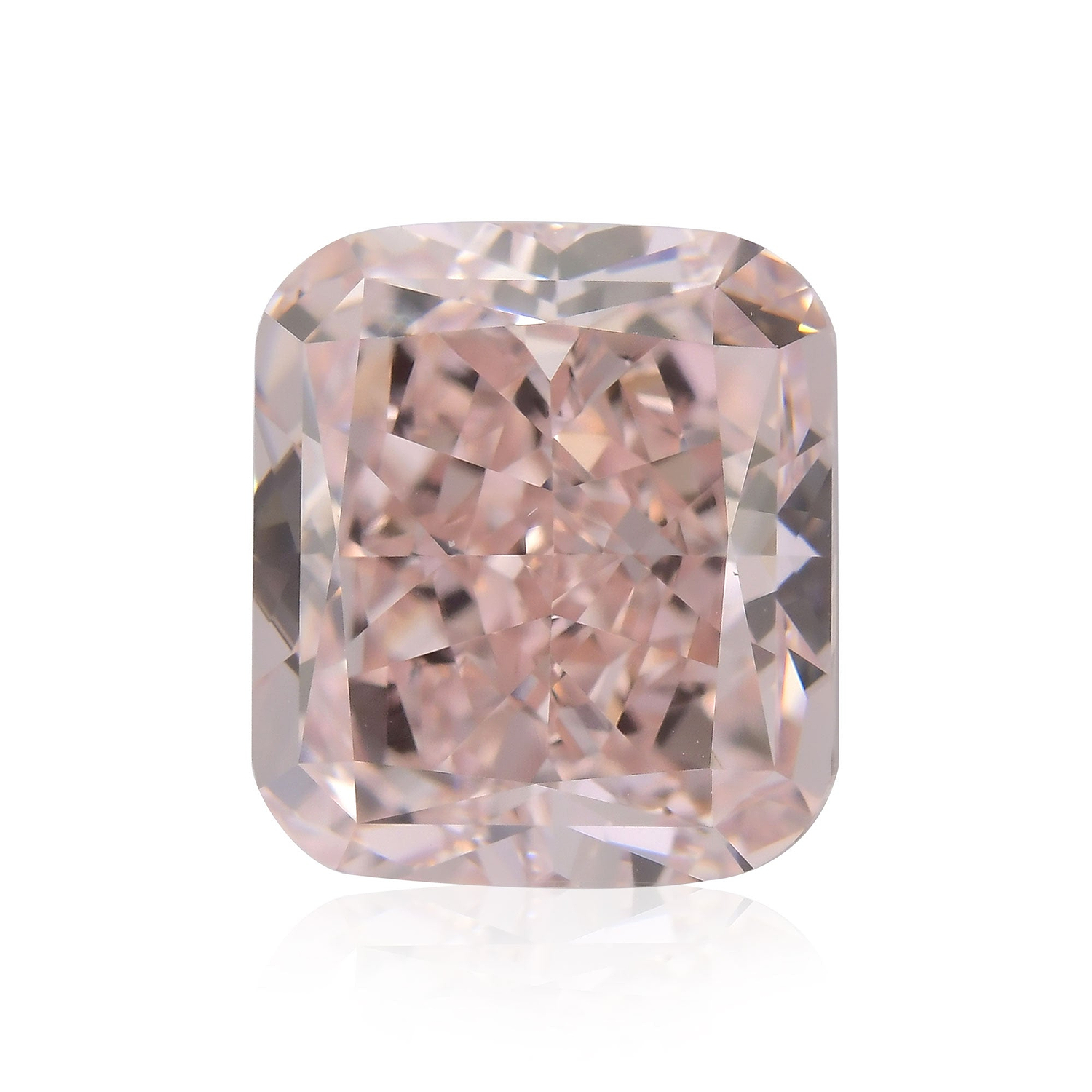 5.01 Carat Fancy Orangy Pink Cushion Diamond VVS1 GIA