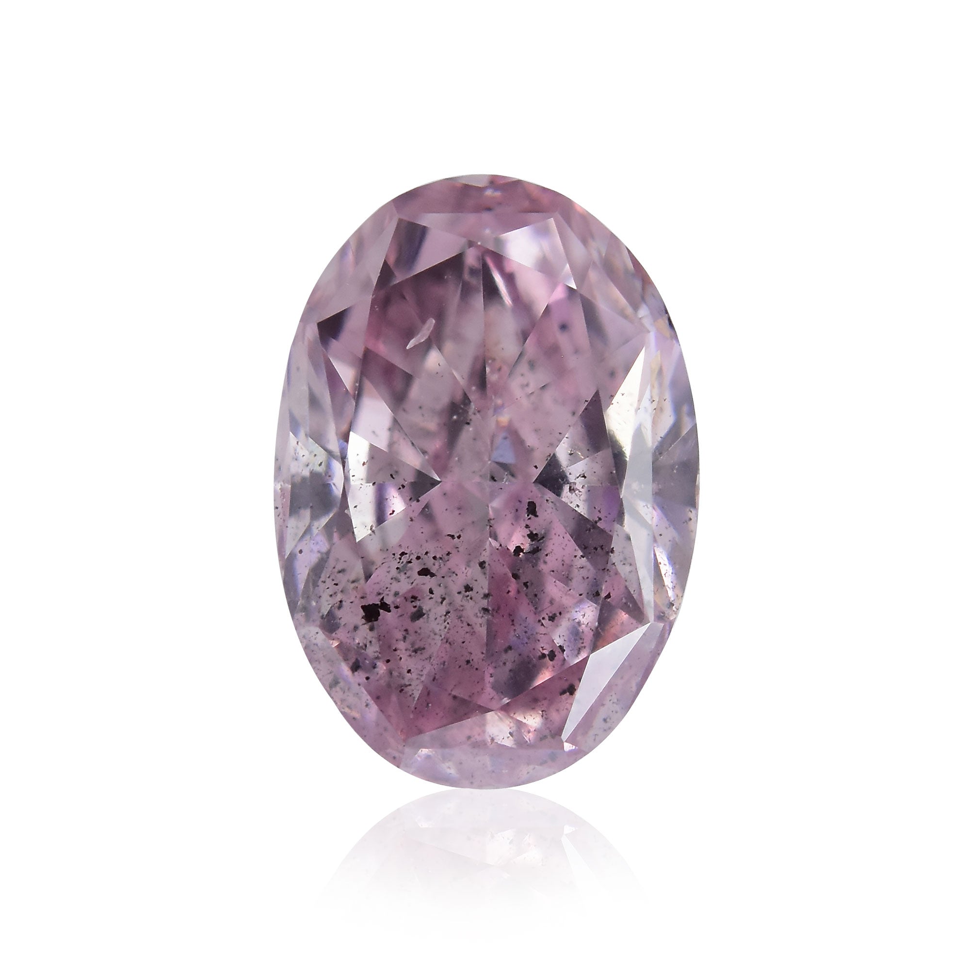 0.11 Ct. Fancy Intense Purplish Pink, Natural Even, Pear