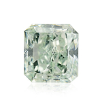 0.81 Carat Fancy Green Radiant Diamond VS2 GIA