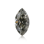0.91 Carat Fancy Gray Yellowish Green Marquise Diamond VS2 GIA