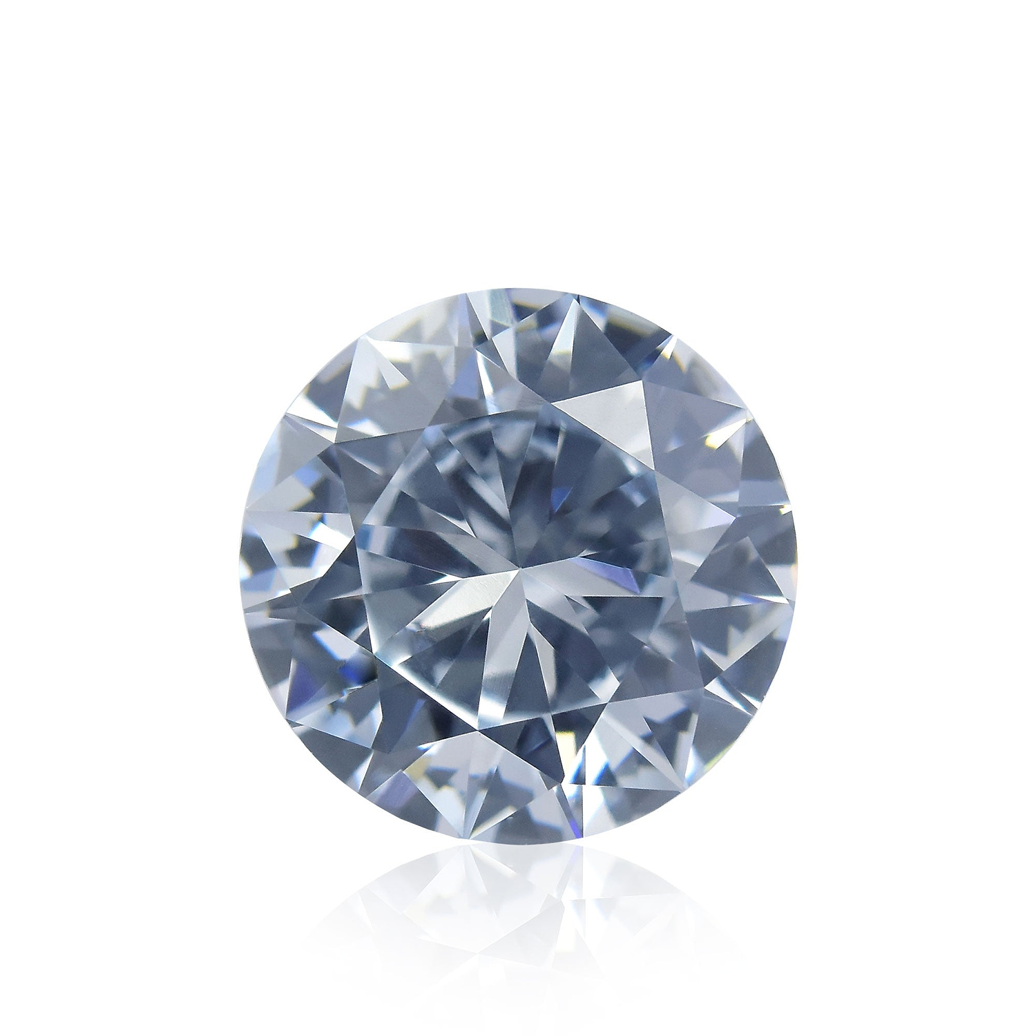 0.95 Carat Fancy Blue Round Brilliant Diamond VS1 GIA