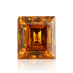 0.49 Carat Fancy Deep Yellow Orange Emerald Diamond I1 GIA