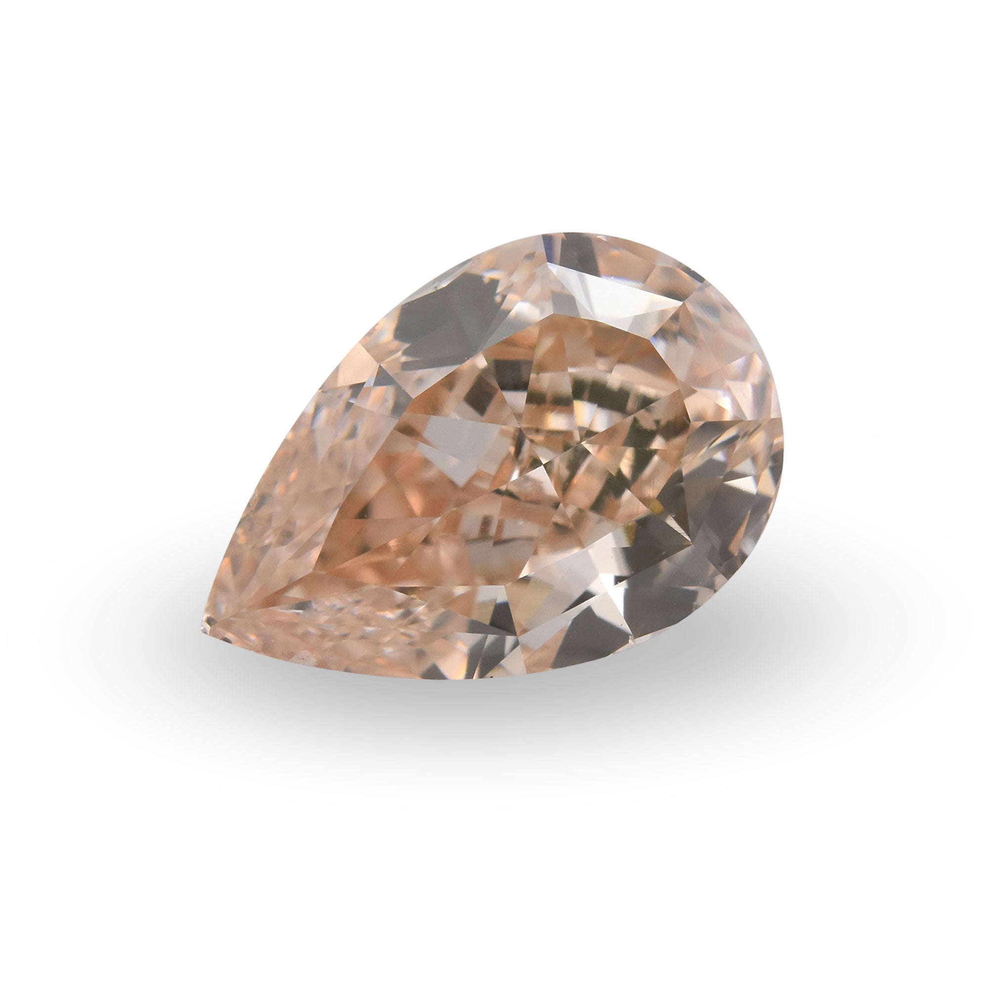 1.70 Carat Fancy Pink Brown Pear Diamond VS2 GIA | LEIBISH