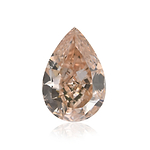1.70 Carat Fancy Pink Brown Pear Diamond VS2 GIA