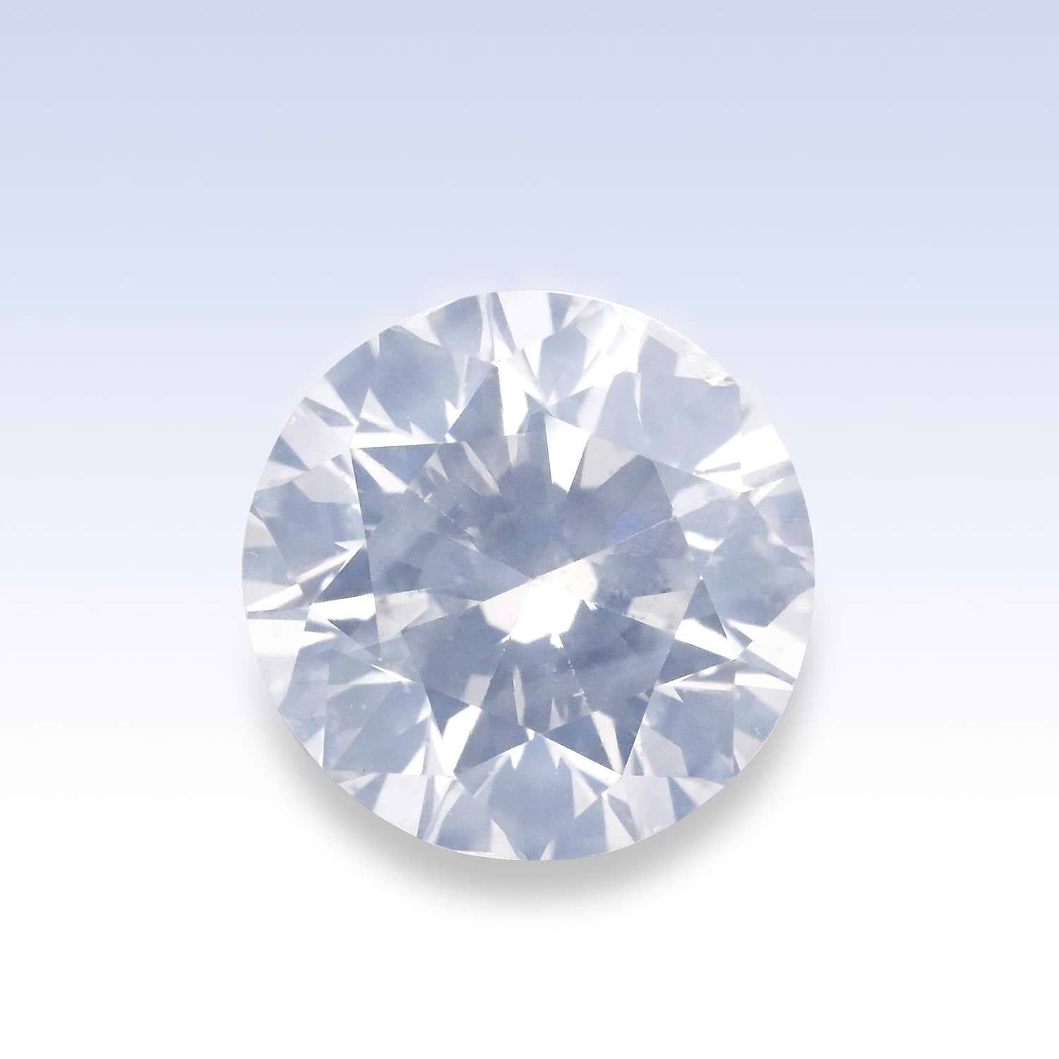 1.00 Carat Fancy White Round Brillant Diamond GIA