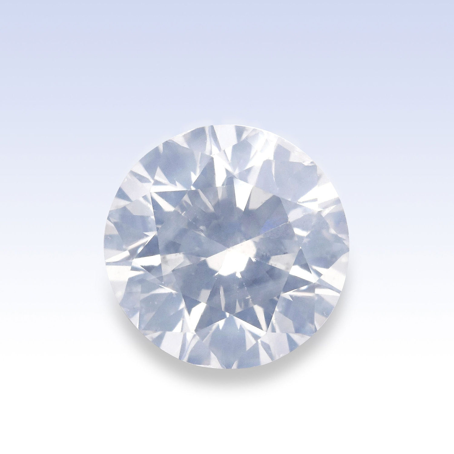 1.00 Carat Fancy White Round Brillant Diamond  GIA