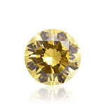 0.29 Carat Fancy Intense Orangy Yellow Round Brillant Diamond (I1) GIA