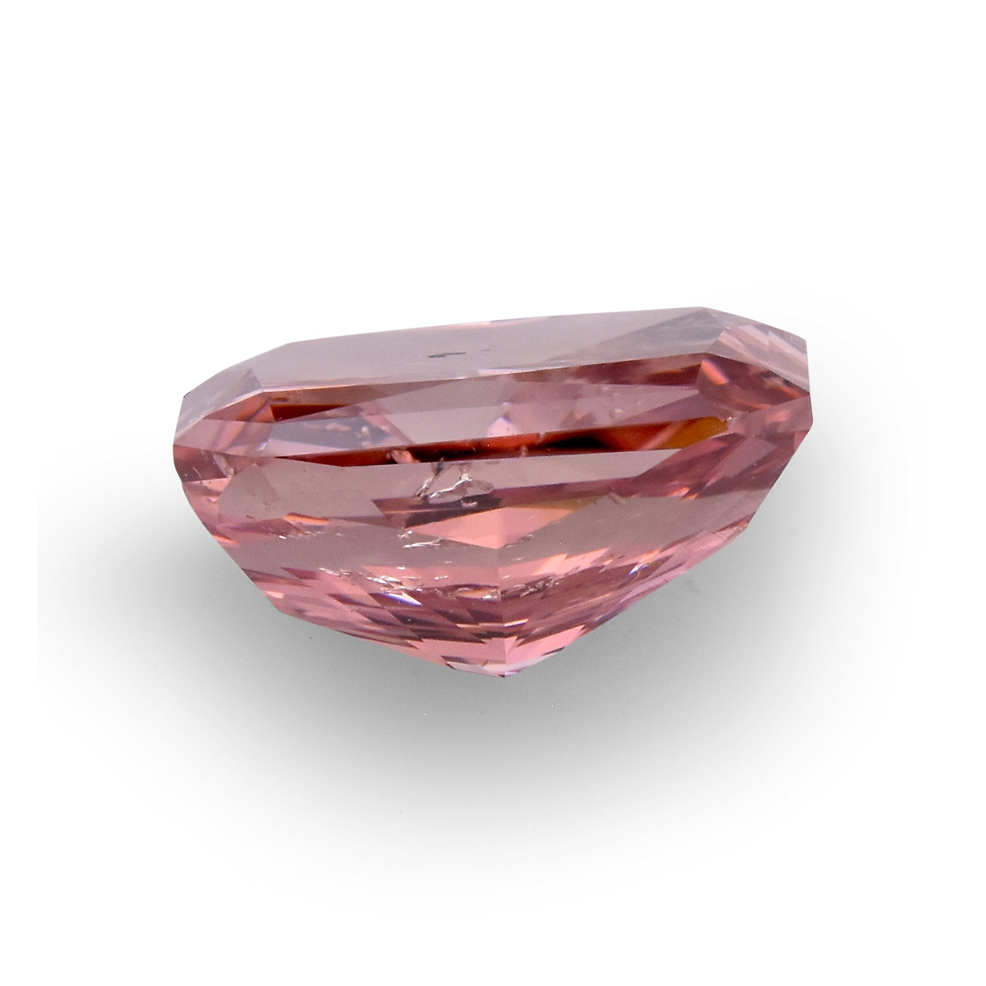 最安プラン 0.78 Carat Fancy Deep Pink Radiant Diamond (I1) GIA | LEIBISH アクセサリー