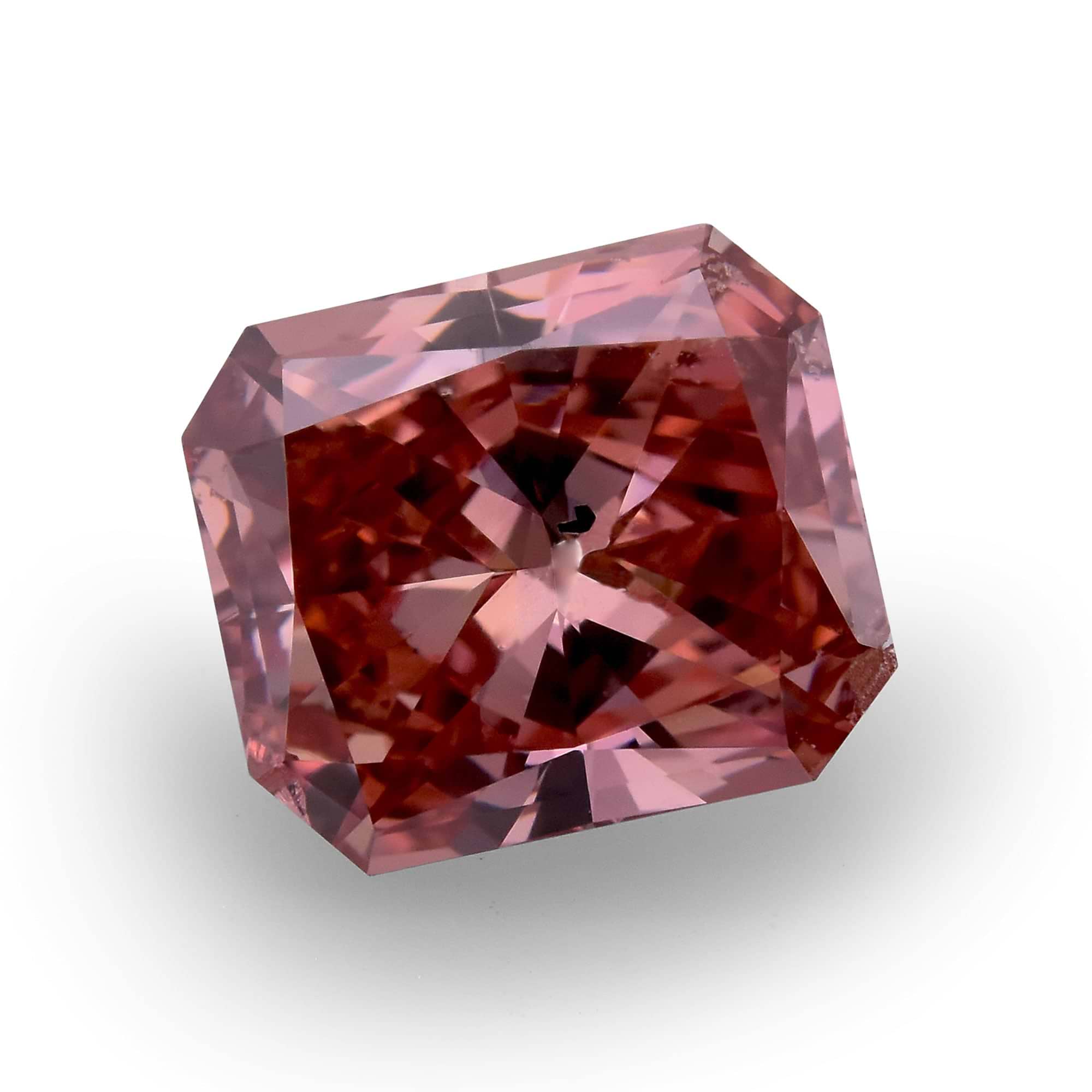 【超特価】 (I1) Diamond Radiant Pink Deep Fancy Carat 0.78 GIA LEIBISH | アクセサリー