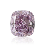 0.74 Carat Fancy Intense Purple Pink Cushion Diamond SI2 GIA
