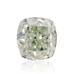 2.00 Carat Fancy Intense Yellowish Green Cushion Diamond VS2 GIA