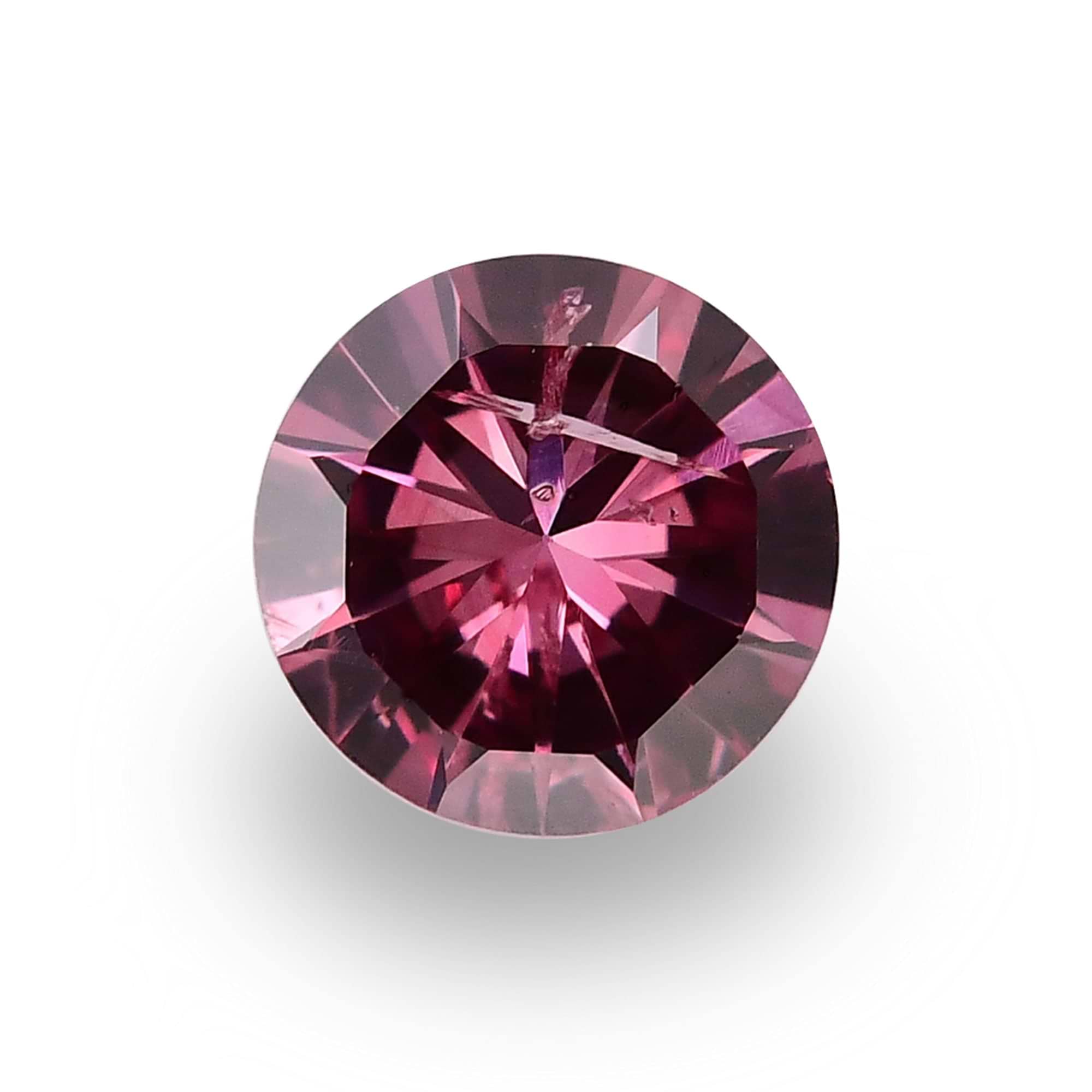 fancy　deep　pink 0.18 Carat Fancy Deep Pink Round Brilliant Diamond (I1) GIA