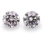 2.06 Carat Faint Pink Round Brillant Diamonds VS2