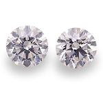 2.09 Carat Faint Pink Round Brillant Diamonds SI2