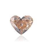 1.10 Carat Fancy Brown Pink HEART Diamond SI1 GIA