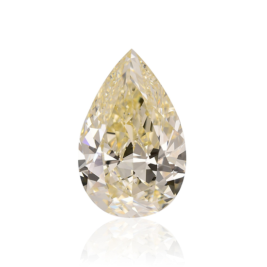 13.02 Carat Fancy Light Brownish Yellow Pear Diamond VS1 GIA