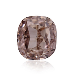1.17 Carat Fancy Pink Brown Cushion Diamond SI2 GIA