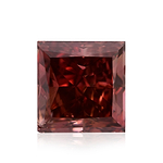 0.90 Carat Fancy Red Princess Diamond SI2 GIA