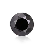 16.82 Carat Fancy Black Round Brillant Diamond  GIA
