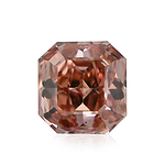 1.02 Carat Fancy Intense Orangy Pink Radiant Diamond SI1 GIA