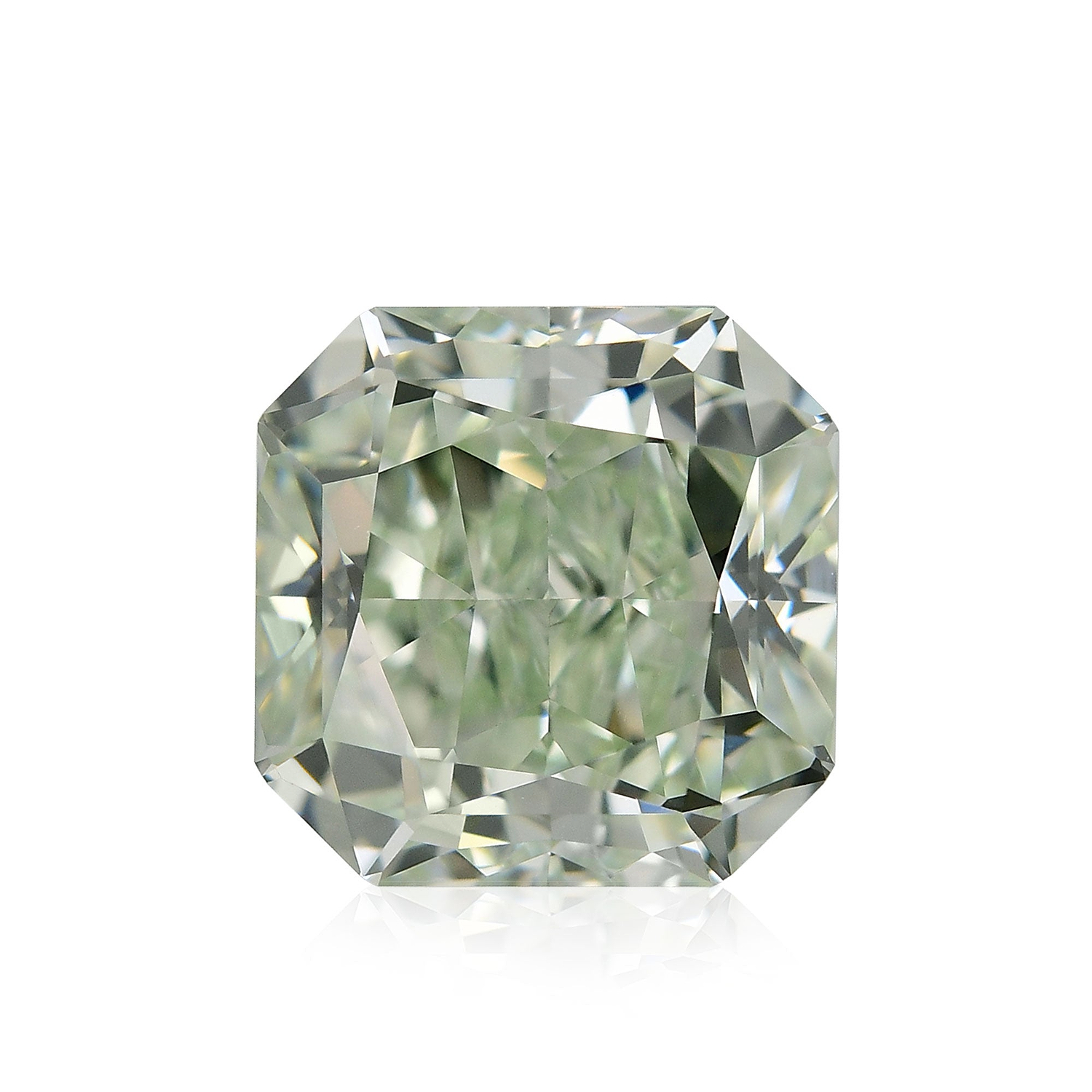 1.75 Carat Fancy Green Radiant Diamond VVS2 GIA
