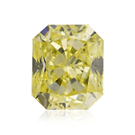 0.71 Carat Fancy Yellow Radiant Diamond VS1 GIA