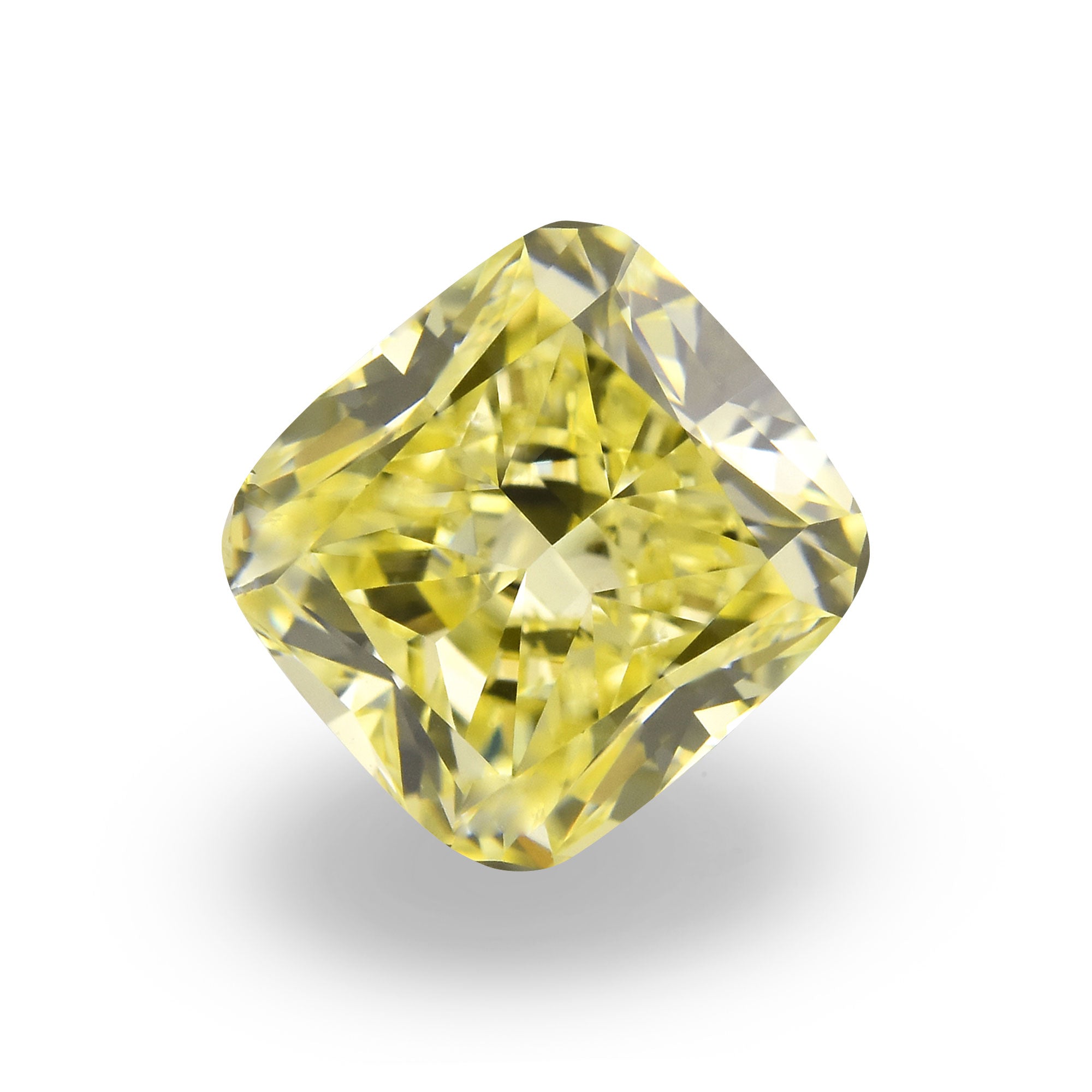 2.03 Carat Fancy Light Yellow Cushion Diamond VVS1 GIA | LEIBISH
