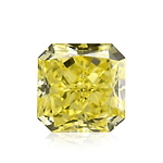 0.49 Carat Fancy Intense Yellow Radiant Diamond VS1 GIA