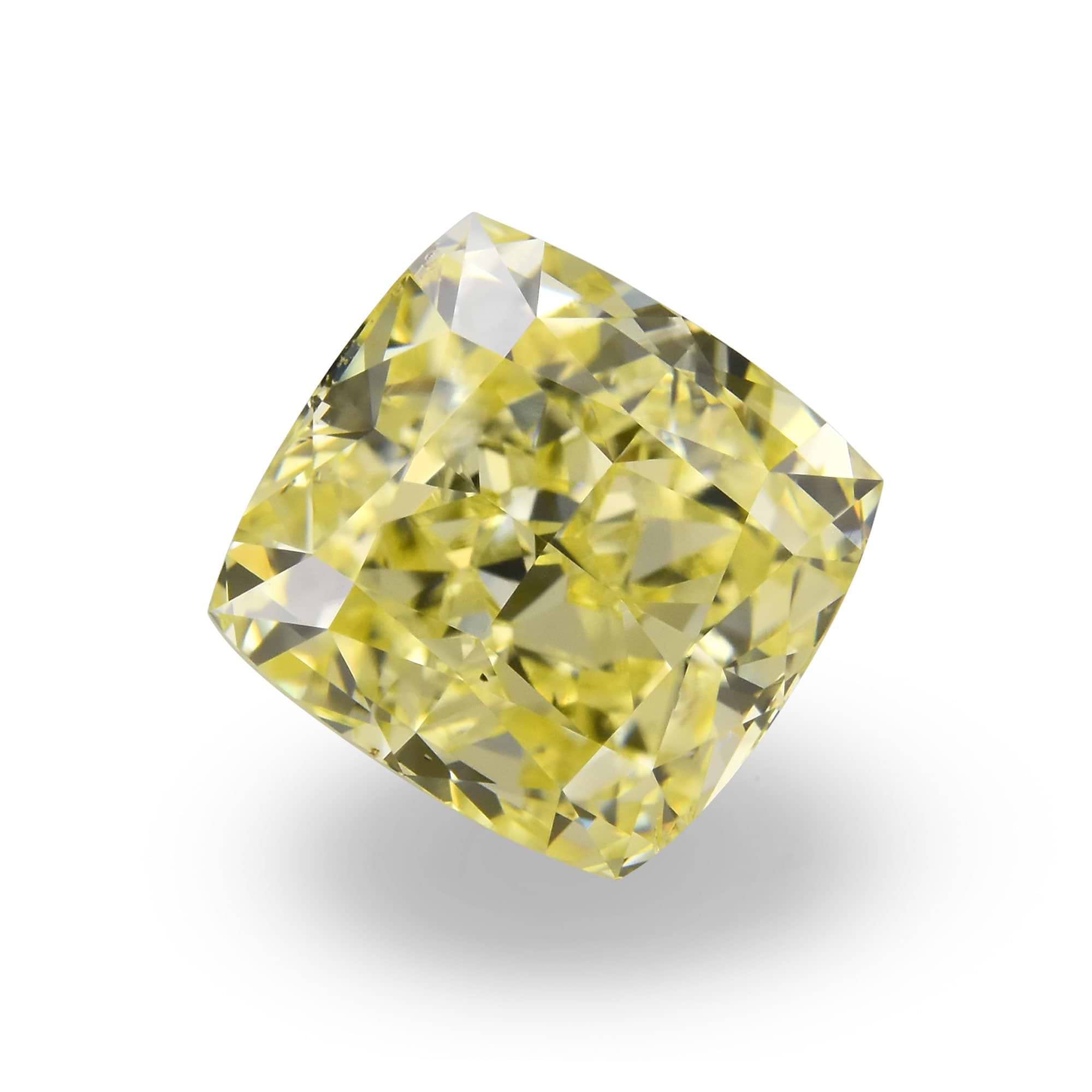 2.00 Carat Fancy Yellow Cushion Diamond VS2 GIA | LEIBISH