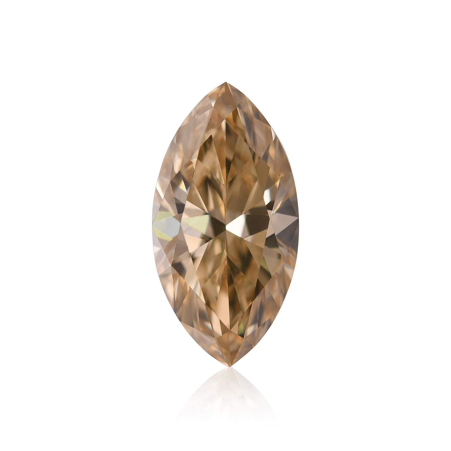 4.97 Carat Fancy Brown Yellow Marquise Diamond VS2 GIA