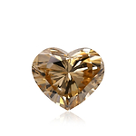 1.54 Carat Fancy Brown Yellow HEART Diamond (SI2) GIA