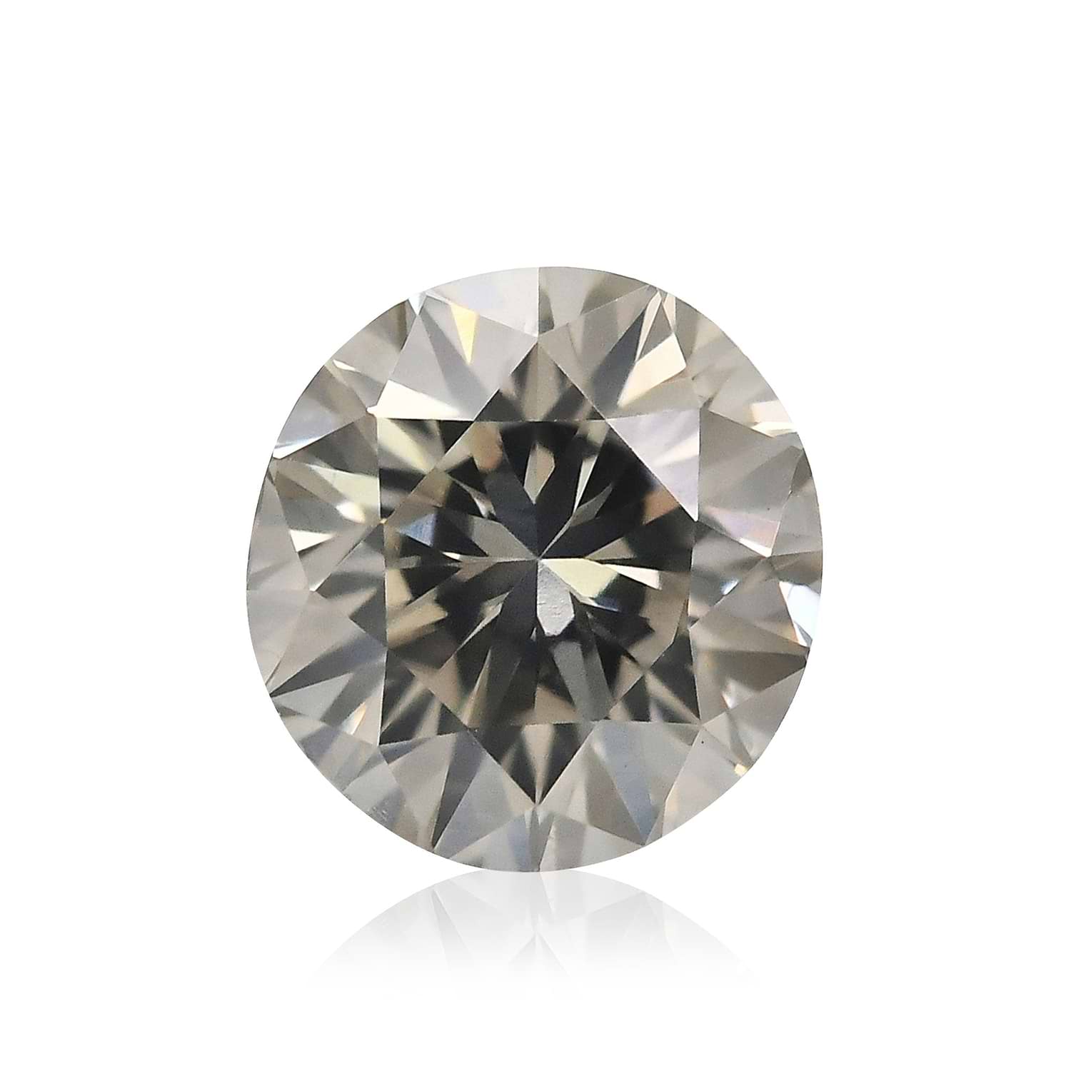 0.42 Carat Fancy Gray Round Brillant Diamond SI1 GIA