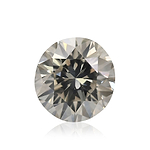 0.42 Carat Fancy Gray Round Brillant Diamond SI1 GIA