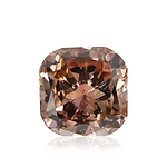 0.23 Carat Fancy Brown Pink Cushion Diamond SI2 GIA