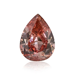 0.33 Carat Fancy Deep Pink Pear Diamond SI2 GIA